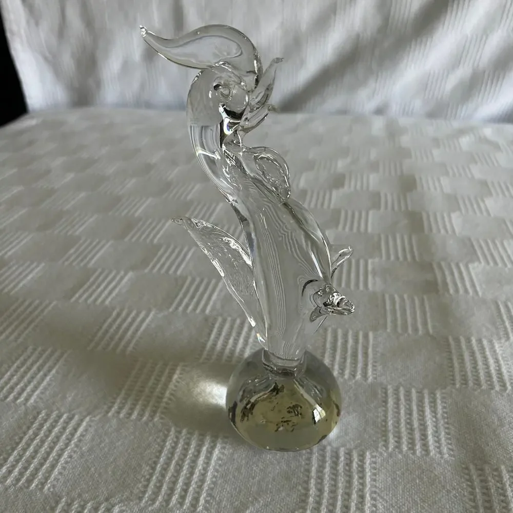 Rooster Glass Art Handblown 8.5